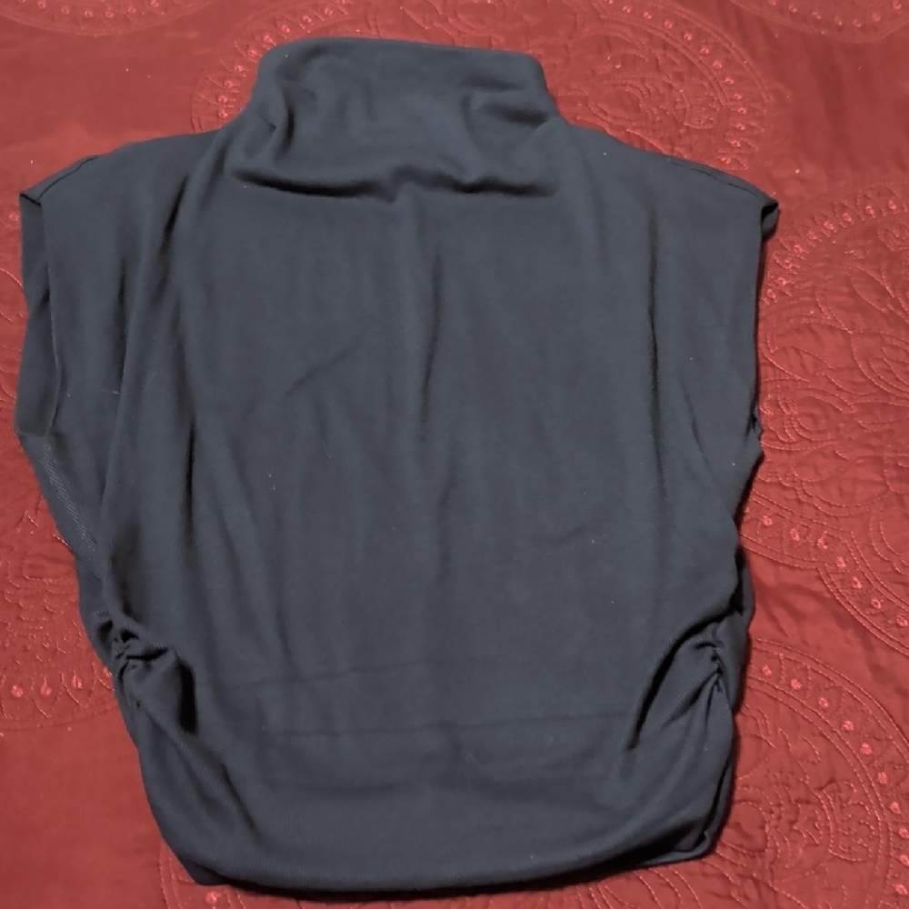 Michael Stars Black Sleeveless Turtleneck Top